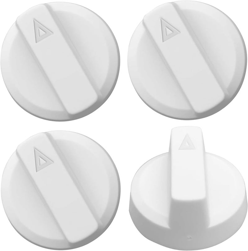 WFCYX Bidet Seats Replacement Knob Compatible With Luxe Bidet Neo 120 & Neo 185, Knob Accessories for Luxe Bidet Neo 120 & Neo 185, Neo Knob, Non-Electric Bidet Attachment for Toilet Seat, 4 Pcs White - Image 1